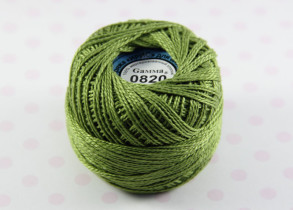 Пряжа Ирис 100% хлопок 10г 82м №0820 хаки