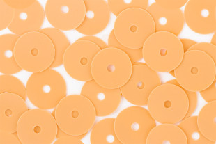 Пайетки " Zlatka" россыпью ZF- 25 6 мм 10 г №010 т. бежевый