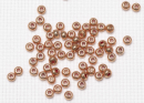 Бисер Чехия круглый 08/0 50 г 18589 терра металлик медный