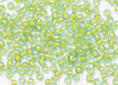 Бисер Япония круглый 11/0 10г 0307 морская вода/желтый, окрашенный изнутри