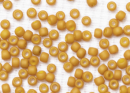 Бисер Япония круглый 11/0 10г 1623F горчичный матовый, золотое сияние, непрозрачный