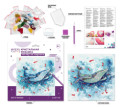 Кристальная ( алмазная) мозаика  " ФРЕЯ" ALBP- 251 постер " Кит и рыбки" 30 х 30 см